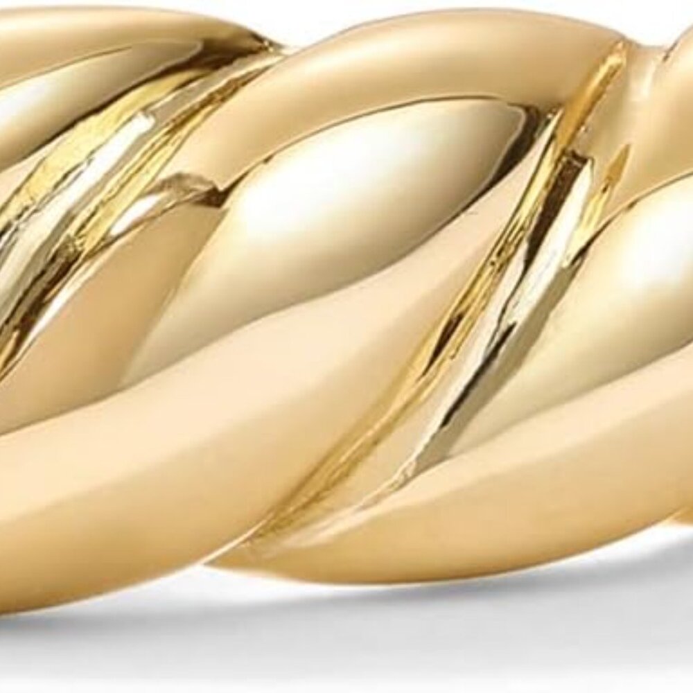 Chunky Stackable Ring - 14k Gold Plated Women’s J… - image 3